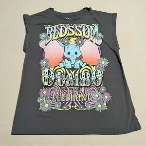 Disney Dumbo “Blossom” Graphic Tank Vintage Style Sleeveless Tee Women’s Large